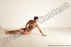 Underwear Gymnastic poses Woman White Moving poses Athletic medium brown Dynamic poses Academic